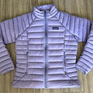 2025 Patagonia Down Sweater Jacket Womens Medium Lavender Puffer Coat MSRP $289